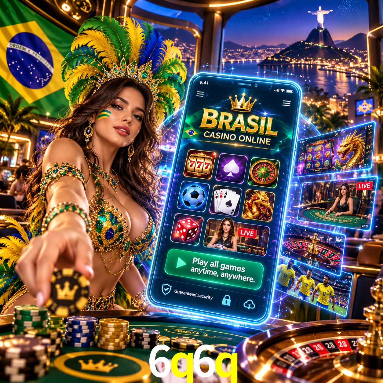 6q6q: Jogos de Caça-Níqueis-Altas Recompensas, Roleta-Velocidade, Blackjack-Desafios Máximos